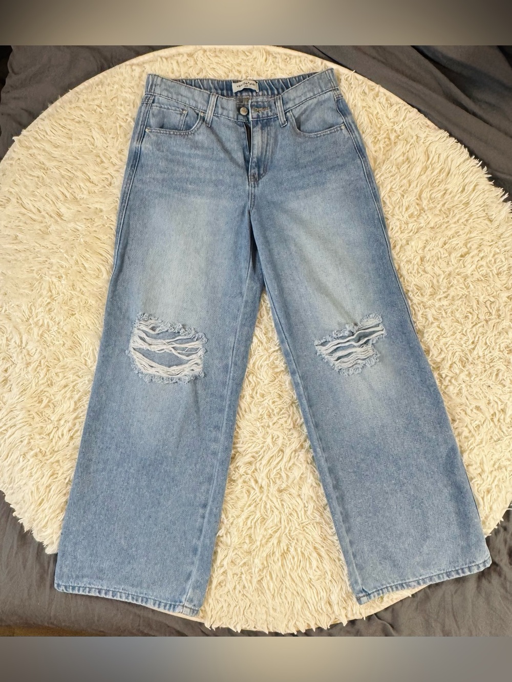 NWOT Wide Leg Baggy Fit Wide Leg Denim